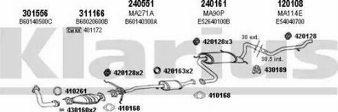 Klarius 570110E - Система випуску ОГ autocars.com.ua
