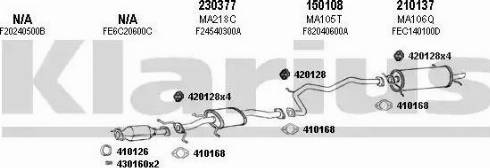 Klarius 570144E - Система випуску ОГ autocars.com.ua
