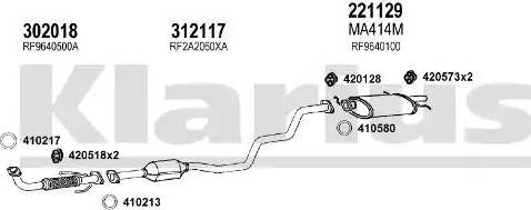 Klarius 570305E - Система випуску ОГ autocars.com.ua