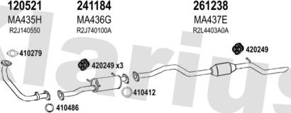 Klarius 570319E - Система випуску ОГ autocars.com.ua