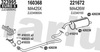 Klarius 570331E - Система випуску ОГ autocars.com.ua