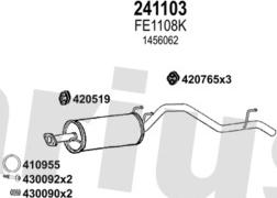 Klarius 570333E - Система випуску ОГ autocars.com.ua