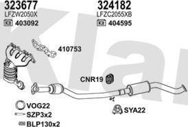 Klarius 570346U - Система випуску ОГ autocars.com.ua