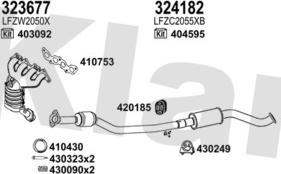 Klarius 570346E - Система випуску ОГ autocars.com.ua