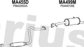 Klarius 570366U - Система випуску ОГ autocars.com.ua