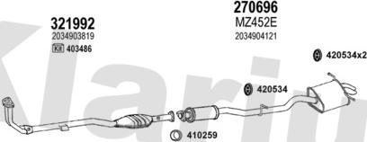 Klarius 600470E - Система выпуска ОГ autodnr.net