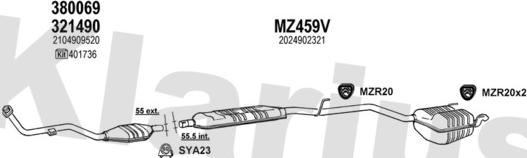 Klarius 600499U - Система выпуска ОГ autodnr.net