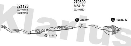 Klarius 600500E - Система выпуска ОГ autodnr.net