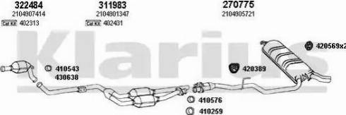 Klarius 600571E - Система випуску ОГ autocars.com.ua