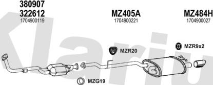 Klarius 600581U - Система випуску ОГ autocars.com.ua