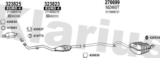 Klarius 600969E - Система выпуска ОГ autodnr.net