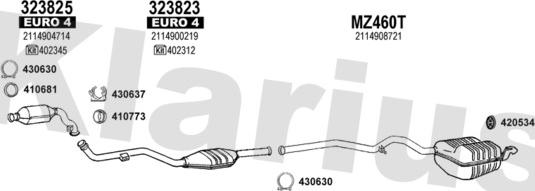 Klarius 600969U - Система выпуска ОГ autodnr.net