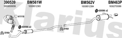 Klarius 620028U - Система випуску ОГ autocars.com.ua