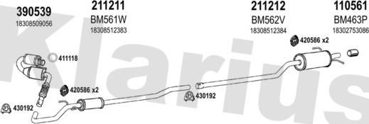 Klarius 620029E - Система випуску ОГ autocars.com.ua