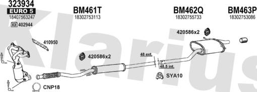 Klarius 620048U - Система випуску ОГ autocars.com.ua