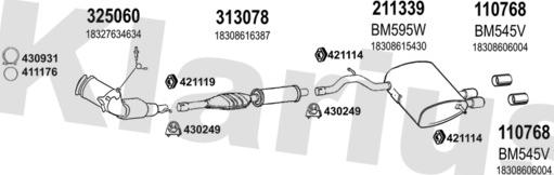Klarius 620059E - Система випуску ОГ autocars.com.ua