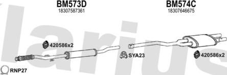 Klarius 620128U - Система випуску ОГ autocars.com.ua
