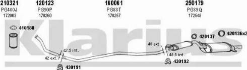Klarius 630043E - Система випуску ОГ autocars.com.ua