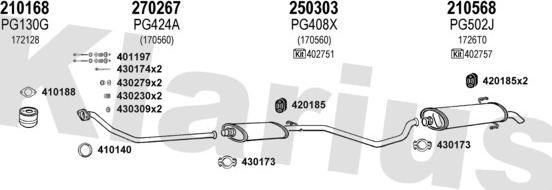 Klarius 630315E - Система випуску ОГ autocars.com.ua