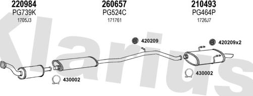 Klarius 630359E - Система випуску ОГ autocars.com.ua