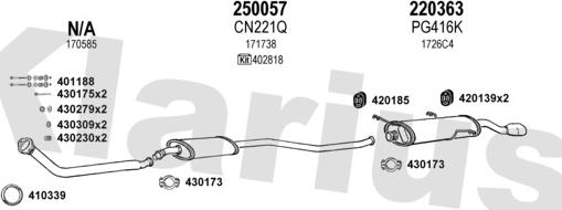 Klarius 630532E - Система випуску ОГ autocars.com.ua