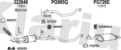 Klarius 630793U - Система випуску ОГ autocars.com.ua