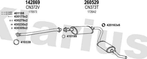 Klarius 631043E - Система випуску ОГ autocars.com.ua