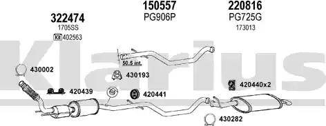 Klarius 631137E - Система випуску ОГ autocars.com.ua