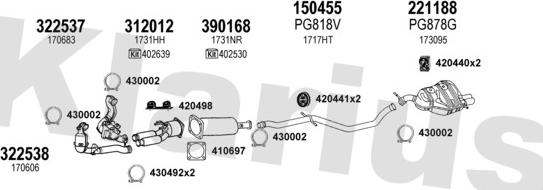 Klarius 631392E - Система випуску ОГ autocars.com.ua