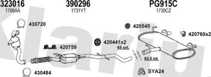 Klarius 631489U - Система випуску ОГ autocars.com.ua