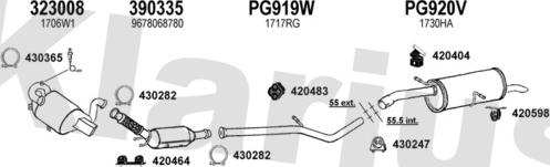 Klarius 631501E - Система випуску ОГ autocars.com.ua