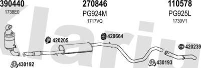 Klarius 631641E - Система випуску ОГ autocars.com.ua