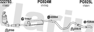 Klarius 631641U - Система випуску ОГ autocars.com.ua