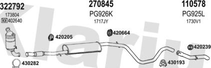 Klarius 631642E - Система випуску ОГ autocars.com.ua