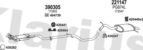 Klarius 631677E - Система випуску ОГ autocars.com.ua