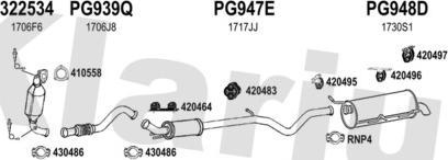 Klarius 631687U - Система випуску ОГ autocars.com.ua