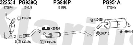 Klarius 631689U - Система випуску ОГ autocars.com.ua