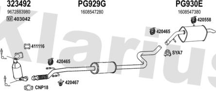 Klarius 631702U - Система випуску ОГ autocars.com.ua