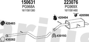 Klarius 631703E - Система випуску ОГ autocars.com.ua