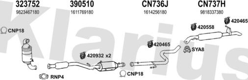 Klarius 631726U - Система випуску ОГ autocars.com.ua