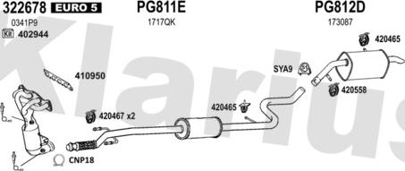Klarius 631727U - Система випуску ОГ autocars.com.ua