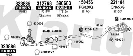 Klarius 631798E - Система випуску ОГ autocars.com.ua