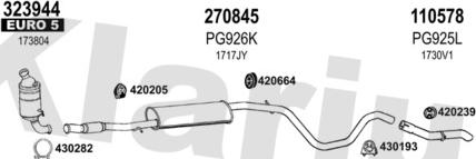 Klarius 631808E - Система випуску ОГ autocars.com.ua