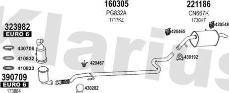 Klarius 631809E - Система випуску ОГ autocars.com.ua