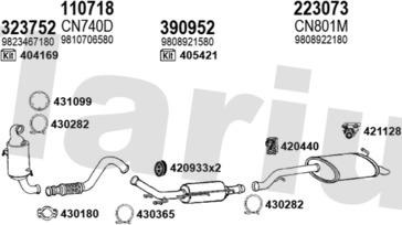 Klarius 631852E - Система випуску ОГ autocars.com.ua