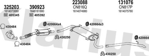 Klarius 631865E - Система випуску ОГ autocars.com.ua