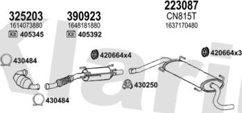 Klarius 631866E - Система випуску ОГ autocars.com.ua