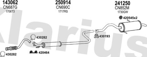 Klarius 631926E - Система випуску ОГ autocars.com.ua