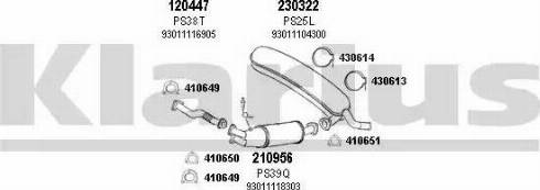 Klarius 680021E - Система випуску ОГ autocars.com.ua