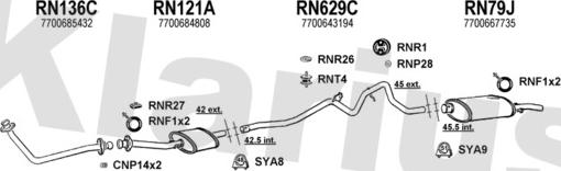 Klarius 720038U - Система випуску ОГ autocars.com.ua